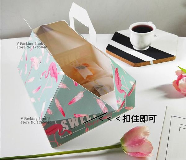 

gift wrap 200pcs/lot cake bag bakery macaron pastry cookies packaging paper boxes