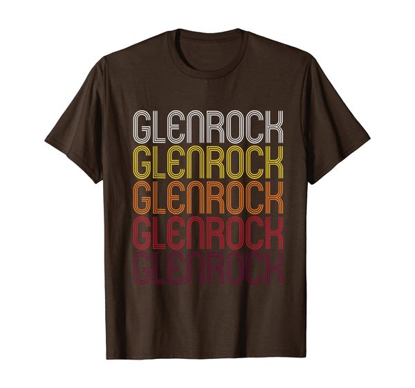 

glenrock, wy | vintage style wyoming t-shirt, White;black