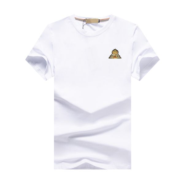 

2021 men t shirts tees & polos designer letter print crew neck casual summer breathable mens womens solid color wholesale m-3xl#zy17, White;black