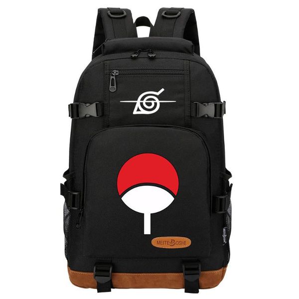 

uzumaki sasuke usb charging backpack narutto school notebook travel bags