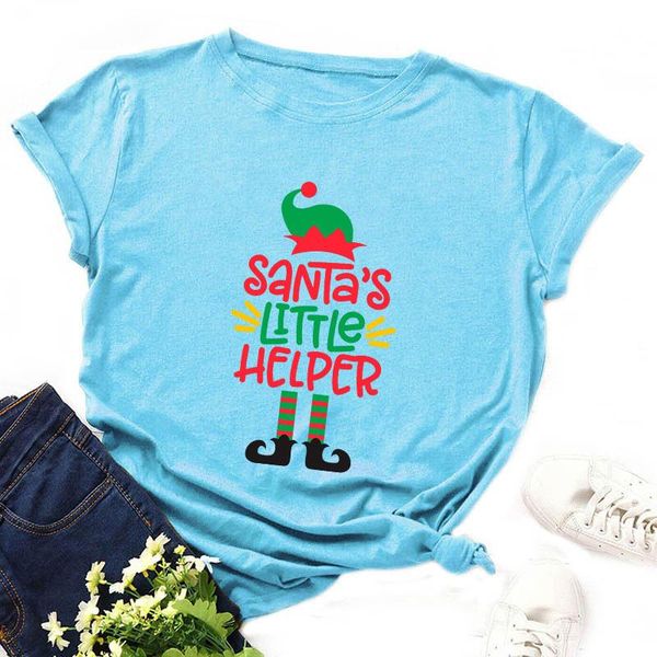 

women's t-shirt women summer t shirt 100% cotton plus size 5xl funny christmas letters print o-neck short sleeve casual lady tee, White