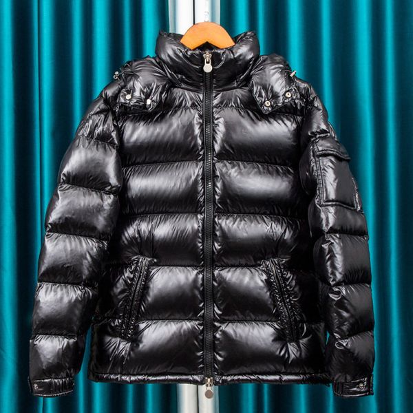 

white duck feather men's black long sve et, shiny, thick, fashionable, 2021