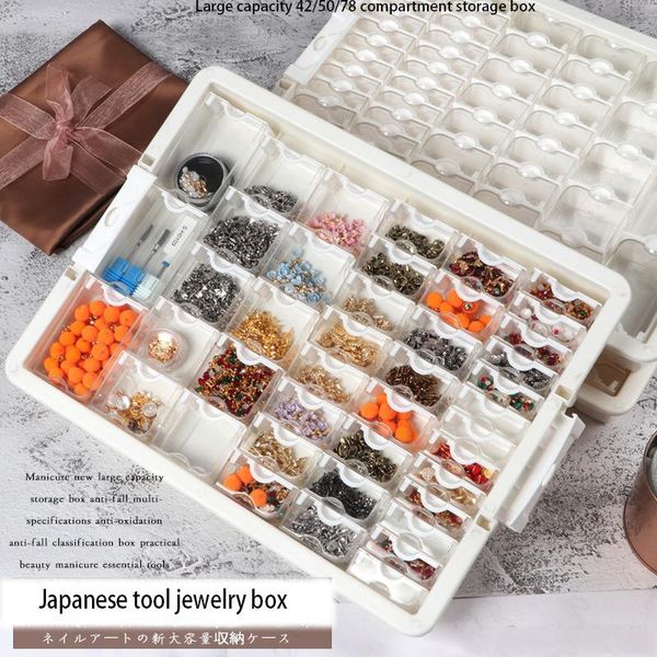 

storage boxes & bins square drill containers for diamond painting mosaic tools accessories plaid jewelry embroidery transparent