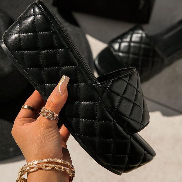 

slippers platform wedges women sandals female shoes fashion heeled casual summer slides mlxo, Black