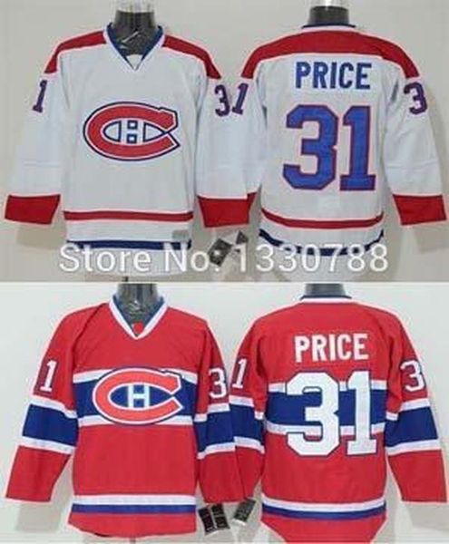 

mens womens youth montreal canadiens carey price jersey red home white away stitched #31 canadians ice hockey jersey, Black;red