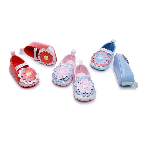

baby girl sunflower single shoes infant princess soft bottom breathable toddler first walkers