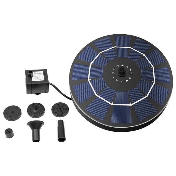 

floating solar pump power water fountain for garden pond submersible watering pool automatic fountains panel kit decorations