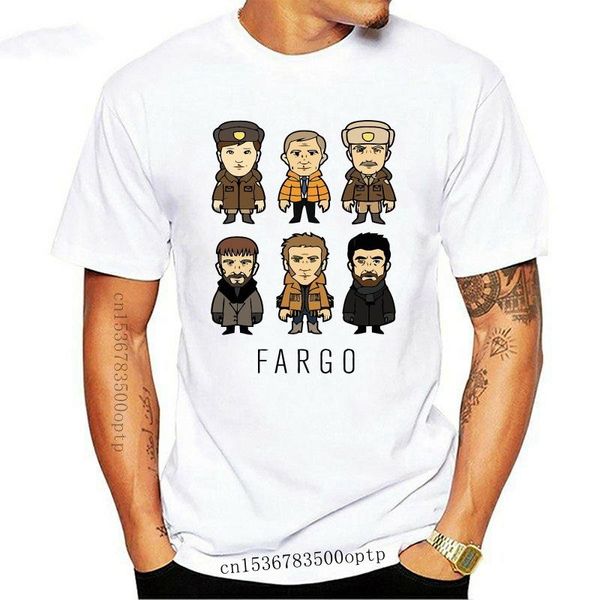 T-shirt da uomo per adulti Fashion Movie Cartoon Fargo T-Shirt Summer Short Sleeve White Marge Top Tees Shirt