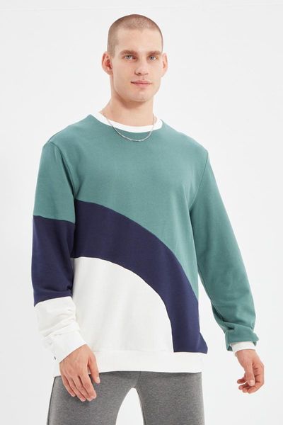 

men's hoodies & sweatshirts trendyol men tmnaw22sw0989, Black