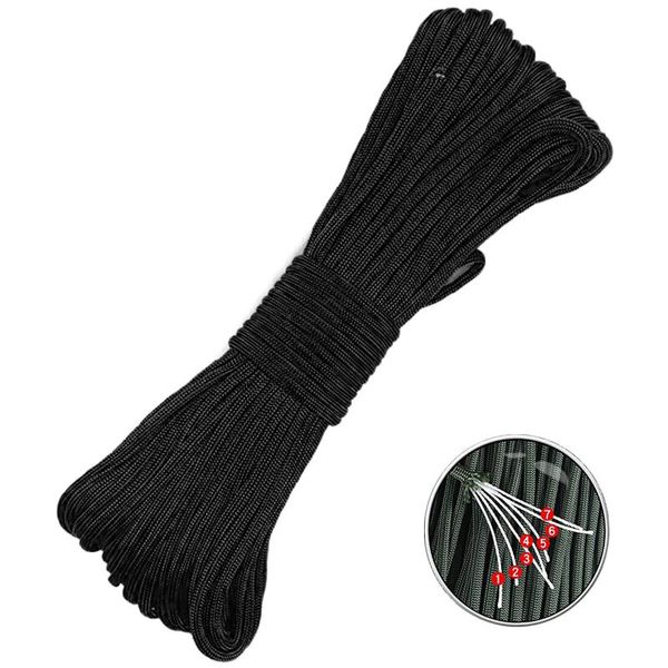 

high strength 4mm 7-core 350 tent rope outdoor camping parachute 31m 100ft car emergency kits hiking life-saving gadgets