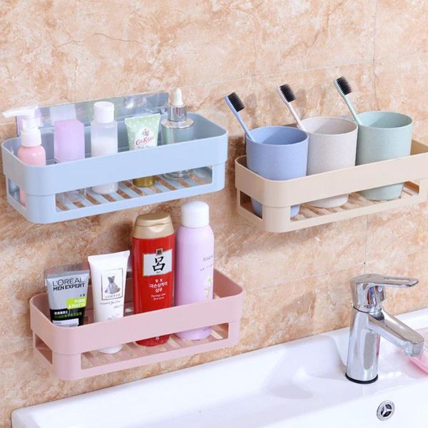 

hooks & rails shower shelf storage rack organizer suction basket for kitchen bathroom accessories