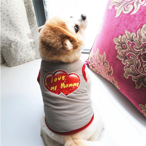 

dog apparel cute tshirt soft puppy dogs clothes shirt cartoon pet summer casual vests for small medium pets u