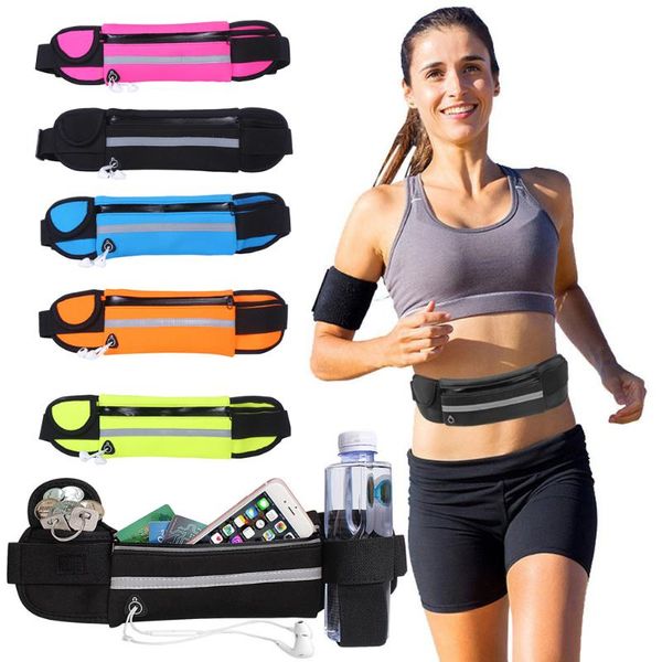 

outdoor bags waterproof running waist bag canvas sports jogging portable phone holder belt women men fitness sport accessories