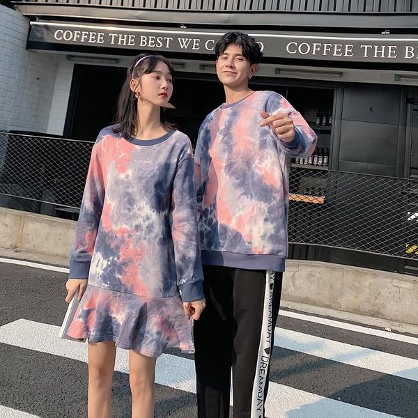 

women's hoodies & sweatshirts lovers wear autumn couples clothing clothes, Black