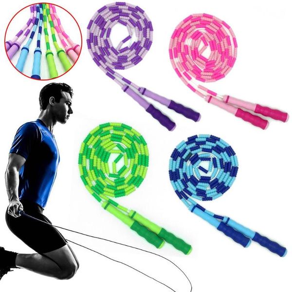 

pattern bamboo jump rope children fancy beaded skipping safety ropes
