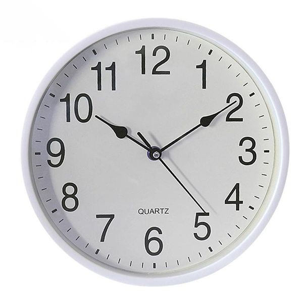 

wall clocks nordic round clock quiet living room decoration watches home decor hd glass 26cm quartz kitchen bedroom
