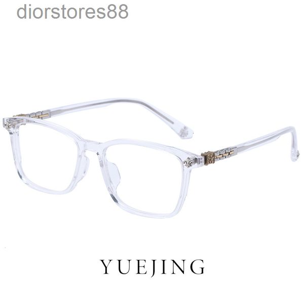 

sunglasses 2021 transparent square round face optical frame mixed with pure titanium men's plain high-density plate can be used for myo, White;black