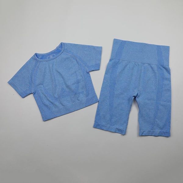 

yoga outfit women's 2 piece set outfits workout running athletic seamless high waist sports shorts sets