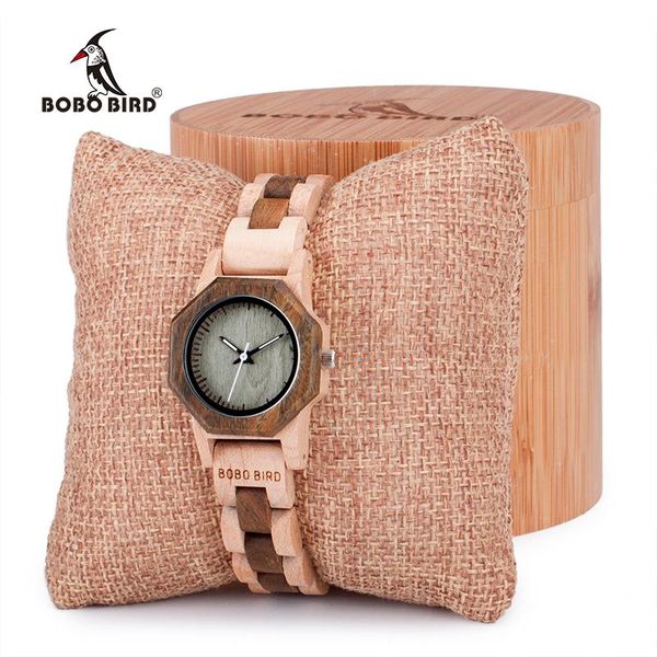 

wristwatches bobo bird women watches casual antique wooden ladies quartz watch gift for girl friend saat erkek clock, Slivery;brown