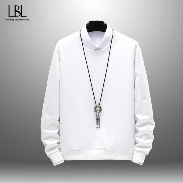 

men's hoodies & sweatshirts mens fashion solid autumn winter warm fleece sweatshirt men male hip hop pullover 2021, Black