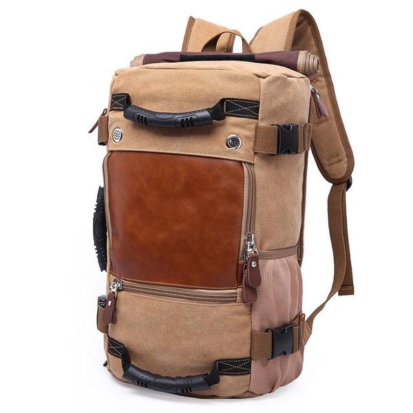 

backpack fashion designer vintage canvas big size men travel bags large capacity luggage backpacks