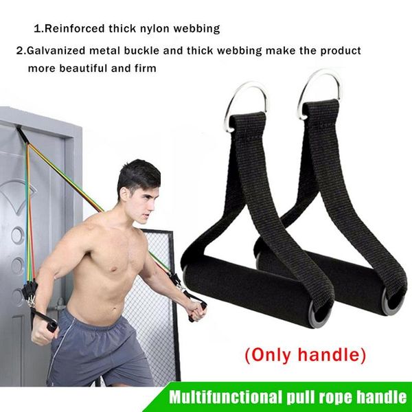 

tricep rope handle cable resistance band handles attachment heavy duty exercise d-ring spring pull bands