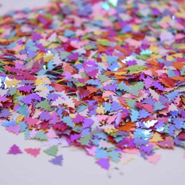 

party decoration 1bag est christmas tree confetti acrylic pearlescent rainbow color festival supply 10g