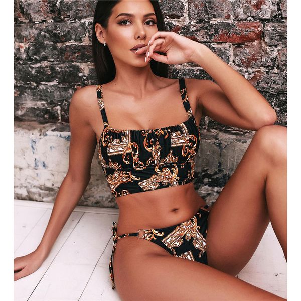 

2021 new printed brazilian bikini women swimwear female swimsuit two-pieces bikini set bather bathing suit swim lady k2032