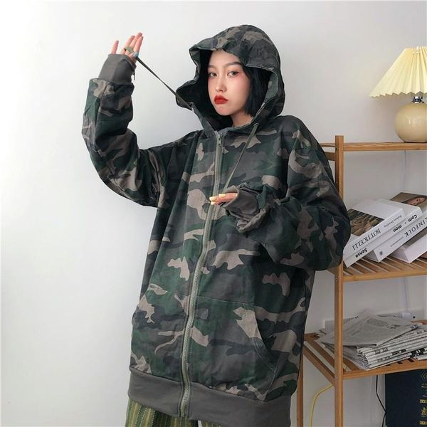 

women's hoodies & sweatshirts camouflage womens tie-dye femme fashion pocket long sleeve autumn winter casual streetwear, Black