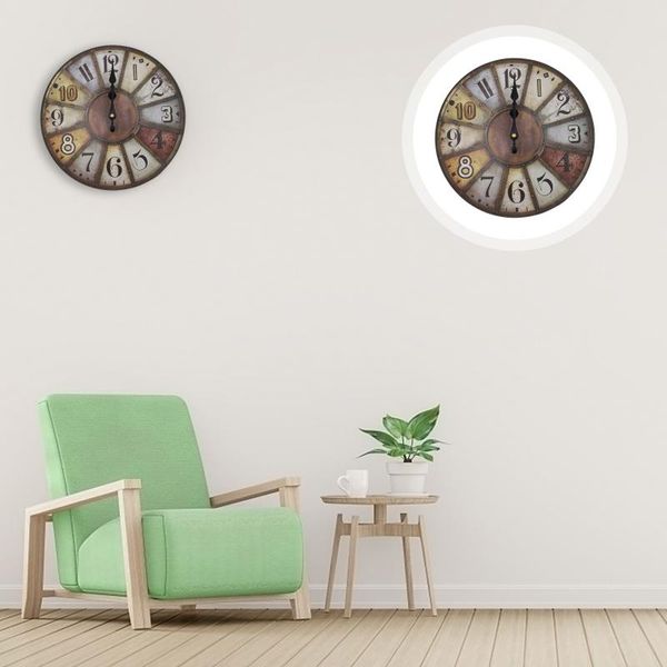 

wall clocks 1 pc clock vintage indoor hanging bedroom mute
