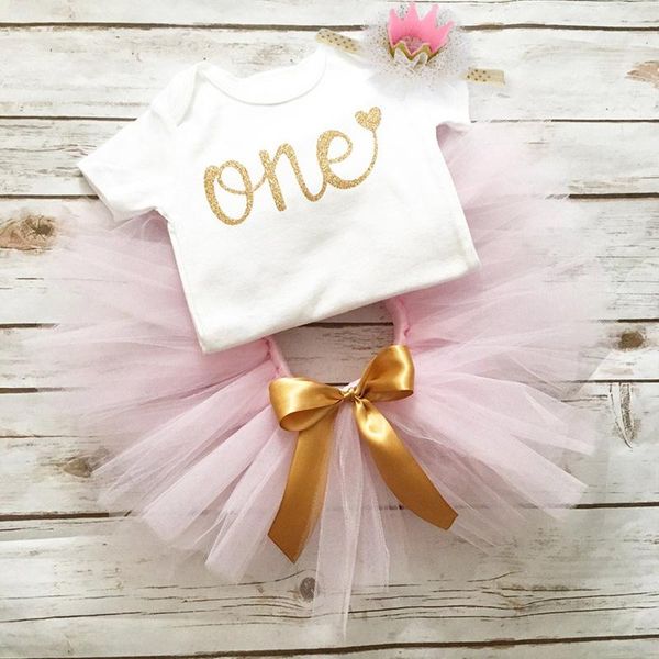 

girl's dresses 1 year old birthday party baby girl dress born christening gown romper+tutu dress+headband infant clothing, Red;yellow