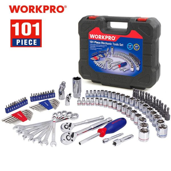 

mechanic tool set with universal joint bits adapter ratchet handle hand tools car sockets professional sets