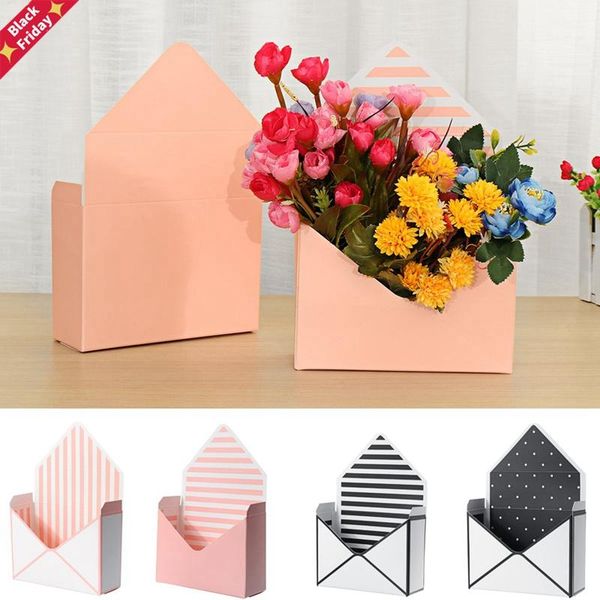 

12pcs/set bouquet gift box envelope flower boxes hand holds folding floral paper romantic holder decor wrap