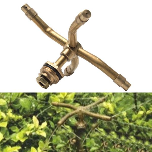 

watering equipments 1/2inch garden courtyard irrigation 4 arm lawn integrated sprinkler automatic 360 degree rotating spray head