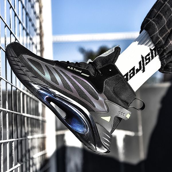 

new designer reflective high men sneakers breathable running shoes for men young run gym trail outdoor walking sports shoes