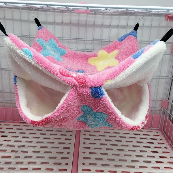 

small animal supplies hammock for hamster animals sleep nest double layer hanging squirrel sleeping bag pet soft comfortable bed