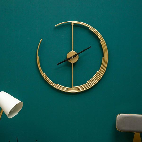 

wall clocks large silent clock modern design living room classic metal nordic creative reloj de pared home decoration ef50wc