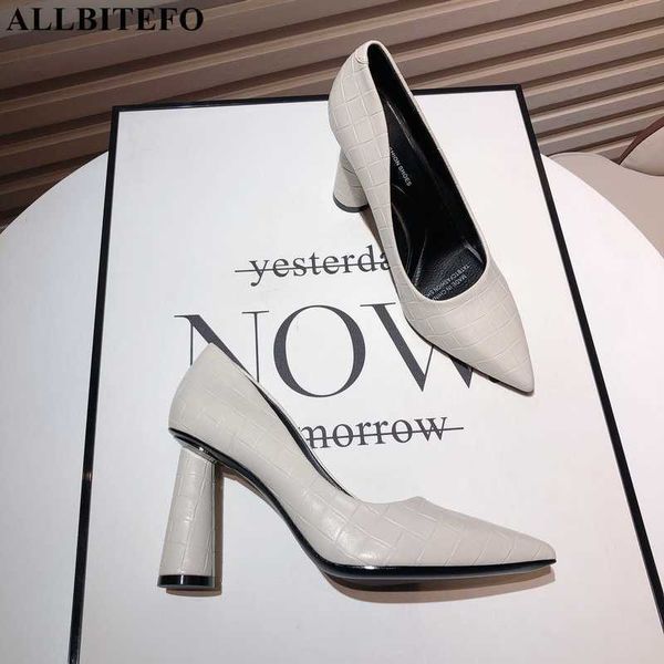 

allbitefo heel height 8cm spring fashion spring high heel shoes women heels shoes microfiber high heels office work shoes 210611, Black