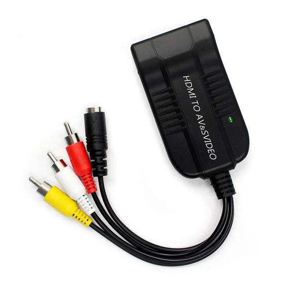 

audio cables & connectors to av cvbs composite s-video r/l adapter 720p 1080p for dvd vcr ps2