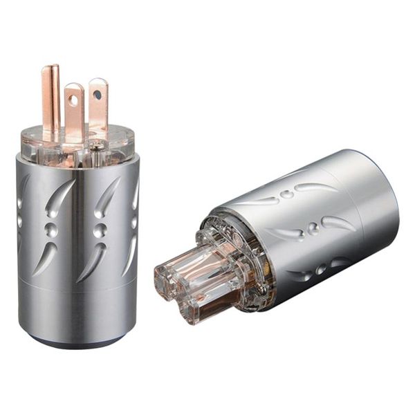 

smart power plugs viborg vm512+vf512 pure copper hifi us plug connector male female