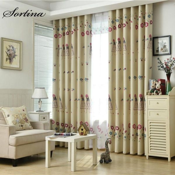 

curtain & drapes bedroom window blackout yellow curtains ready living room modern roman door christmas kids tulle cartoon printed