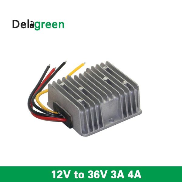 

smart power plugs 12v to 36v 3a 4a dc converter regulator car step up supply waterproof