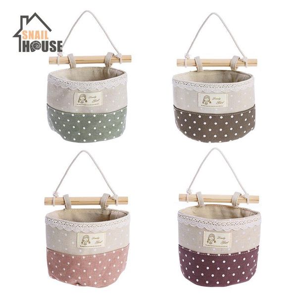 

storage boxes & bins snailhouse wall hanging organizer bag lace trim container hanger bags laundry basket organizador