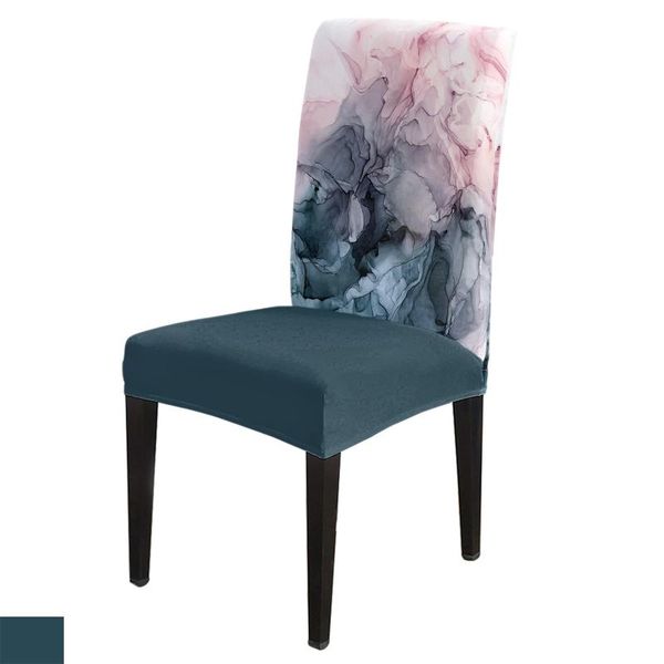 

grey flowing abstract painting chair covers wedding party decor spandex elastic printing