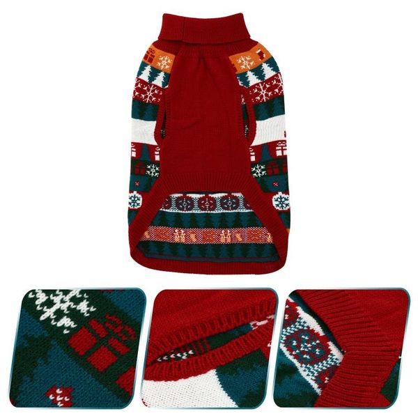

Dog Apparel 1pc Pet Sweater Christmas Costume Winter Clothes