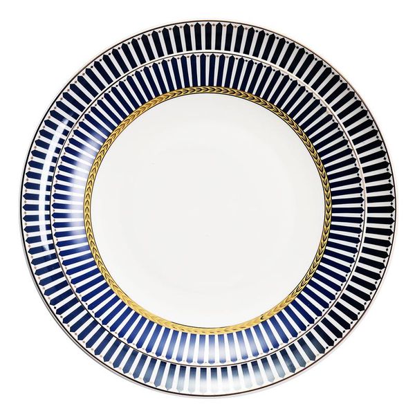 

dishes & plates royal 10 inch fashion creative plate white dessert fruit cake shallow dish moroccan blue salad assiette tableware eh50pl