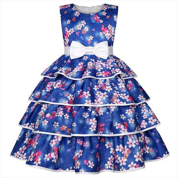

year baby girls flower girl dress party with cotton lining children kids princess elegant chirstmas vestidos infantil clothing, Red;yellow