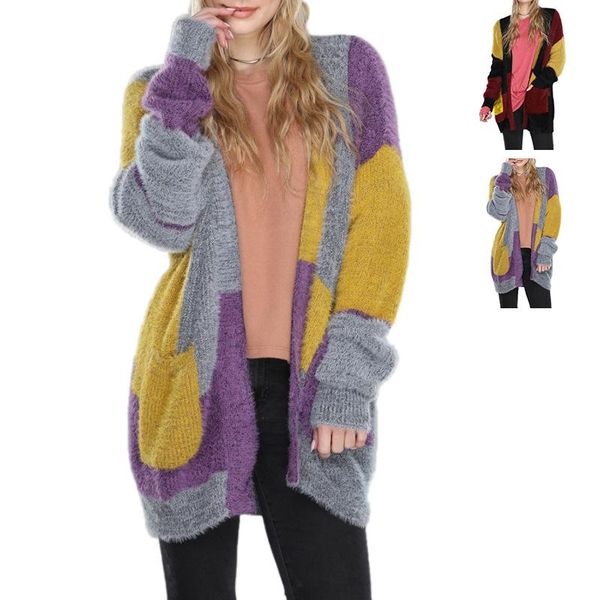 

women's knits & tees cardigan women sweater casual asymmetrical assorted color sweaters for, White