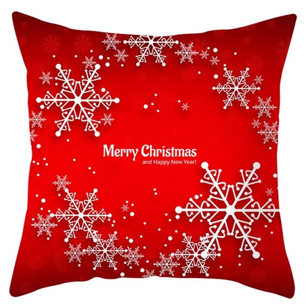 

cushion/decorative pillow 1pc christmas snowflake cushion cover home decoration sofa throw case