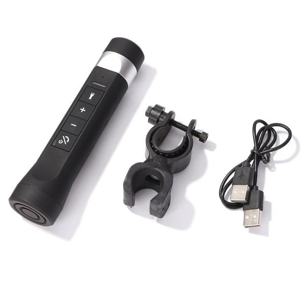 

bike lights 1set bluetooth-compatible speaker multifunctional bicycle mount audio torch loudspeaker outdoor cycling portable